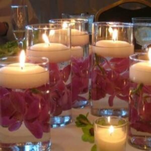 floating candle glass set