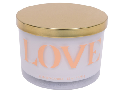 love scented 3 wick candle love scented 3 wick candle