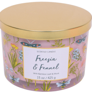 freesia & fennel 3 wick candle