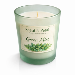 frosted lavender purple glass candle 7oz