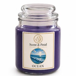 scented jar candle ocean | long lasting aromatherapy candles for relaxation, home décor & gifting (copy)