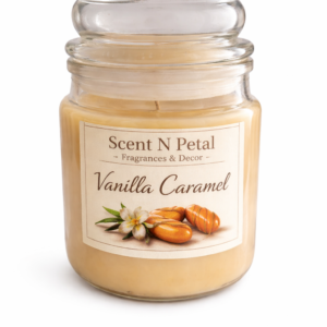 scented jar candle vanilla caramel 7oz